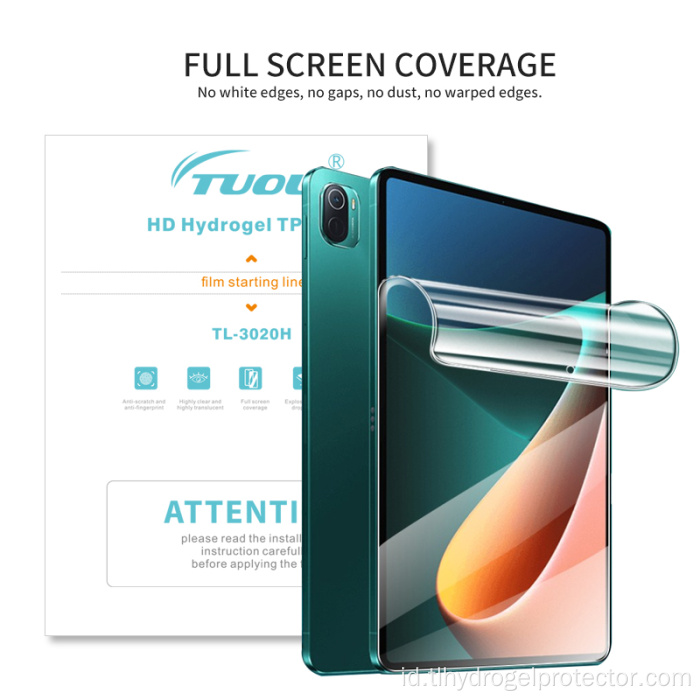Layar HD Film Pelindung Hidrogel untuk Tablet iPad